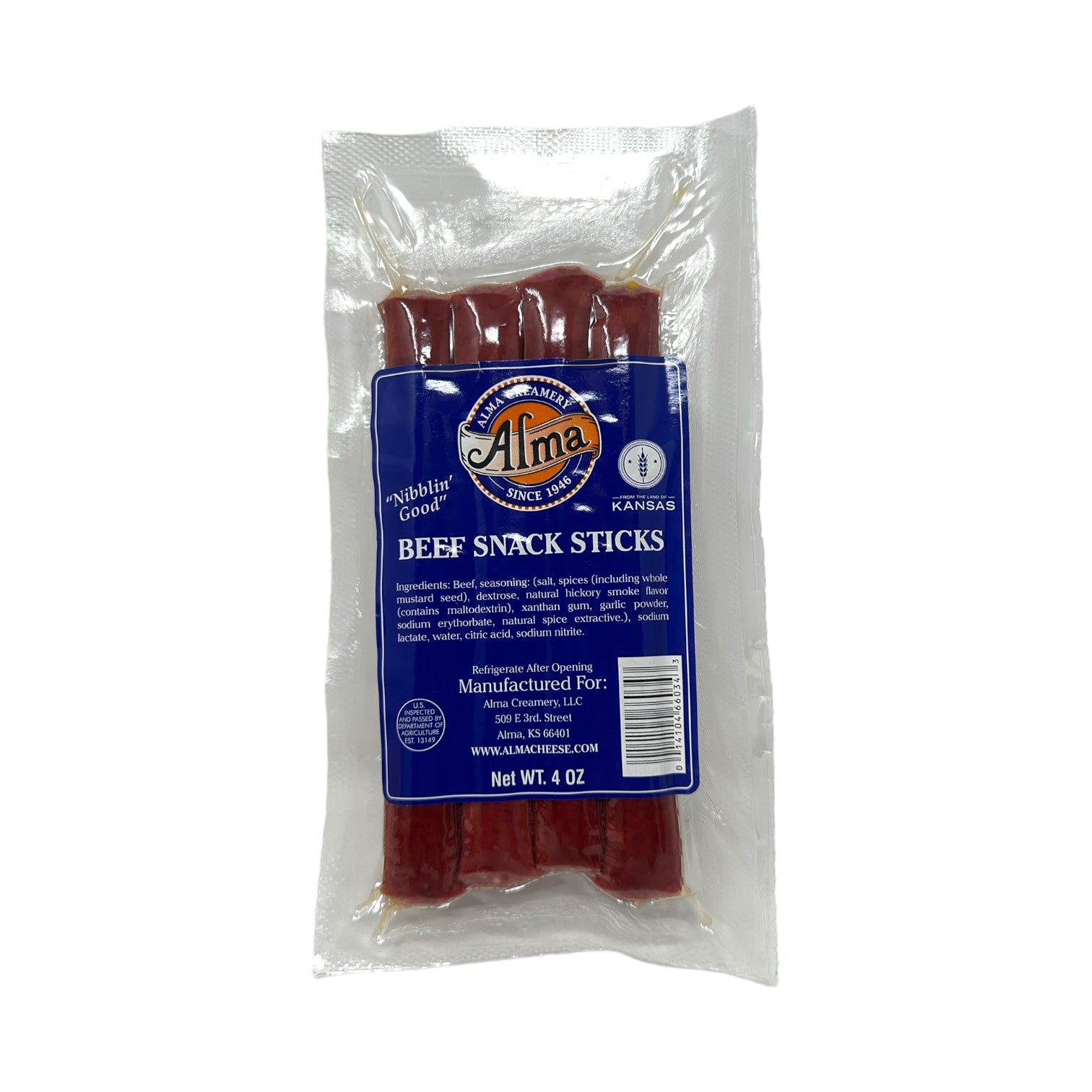 Beef Snack Sticks - 4 oz. - Alma Creamery