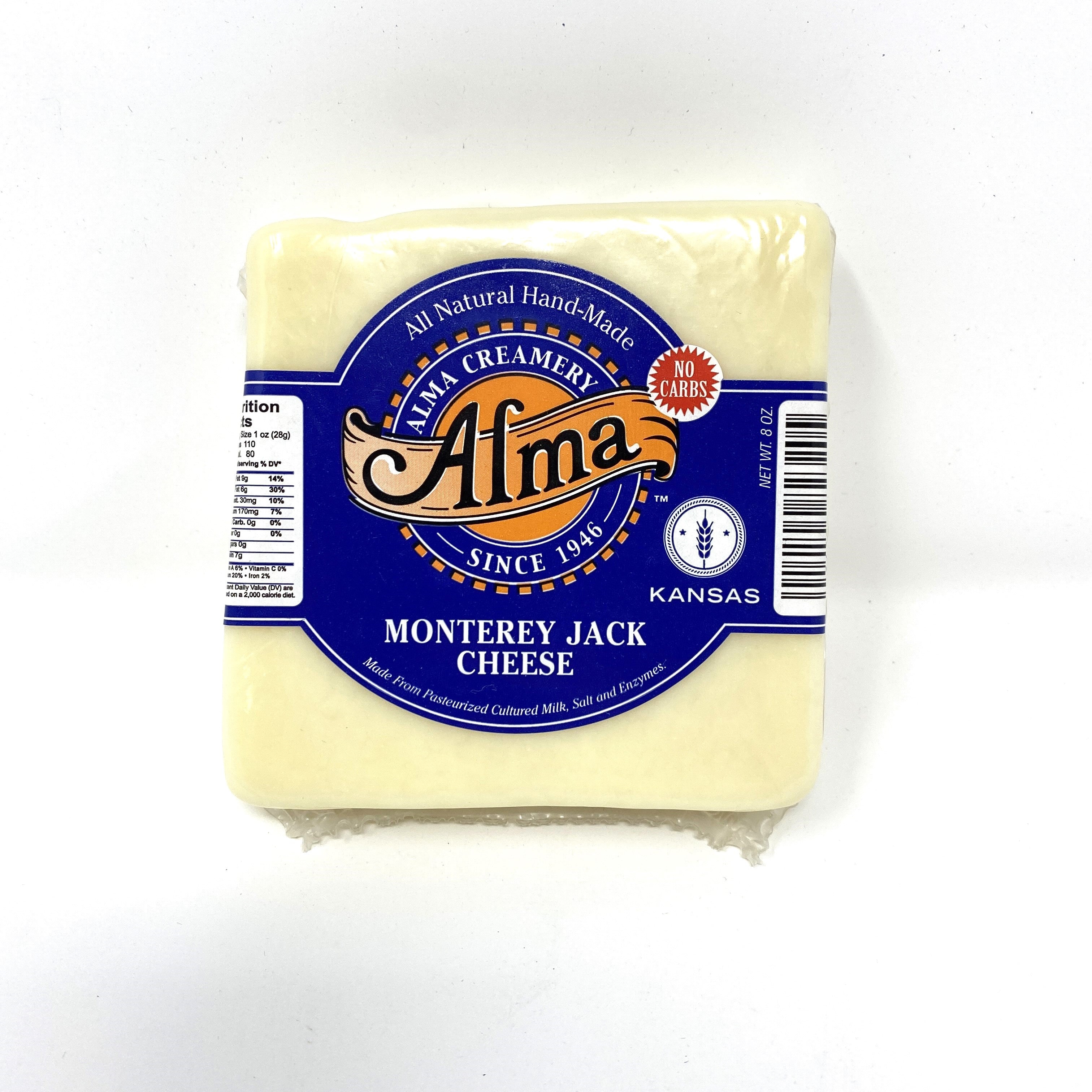 Monterey Jack Cheese - 8 oz. Deli - Alma Creamery