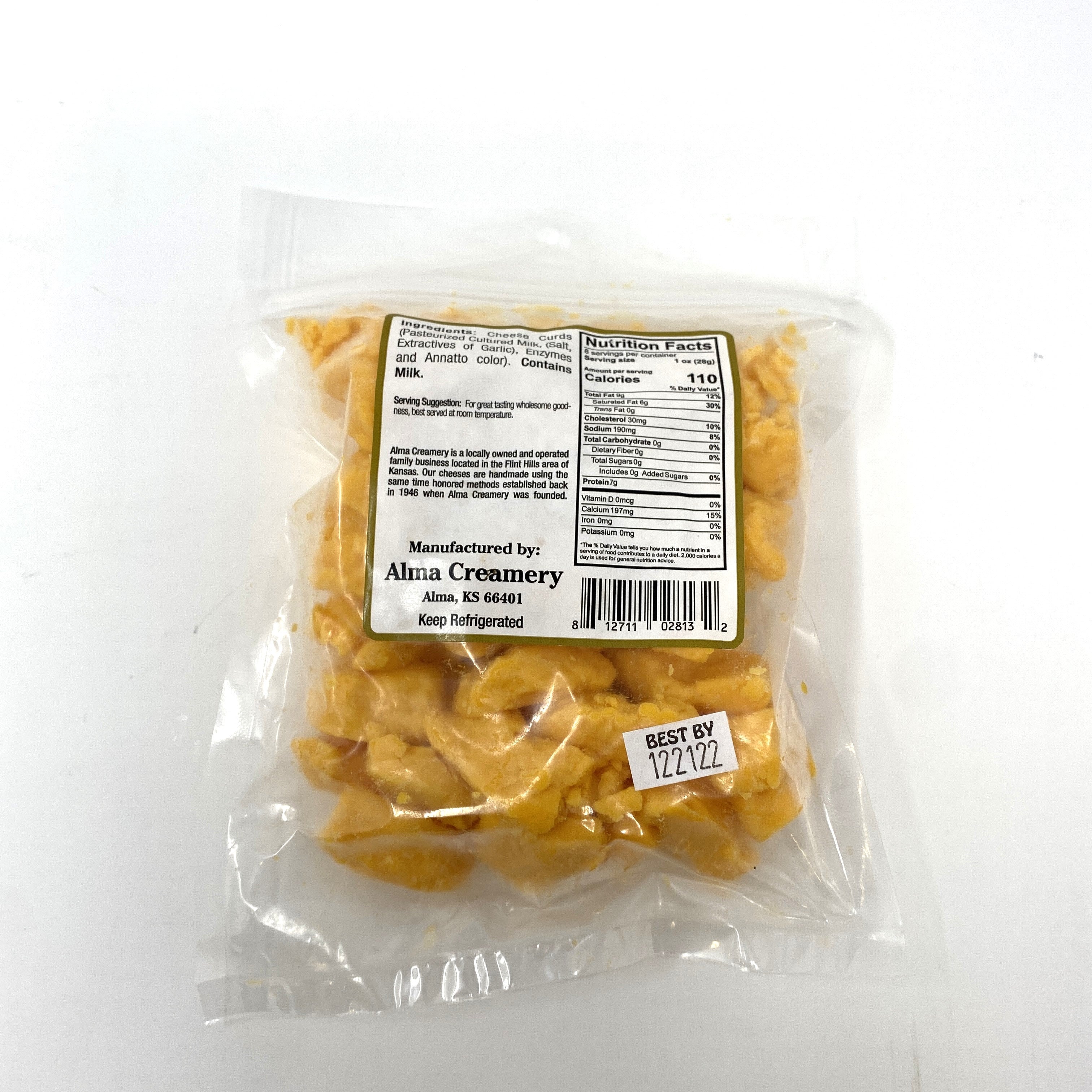 Garlic Cheese Curds - 8 oz. - Alma Creamery