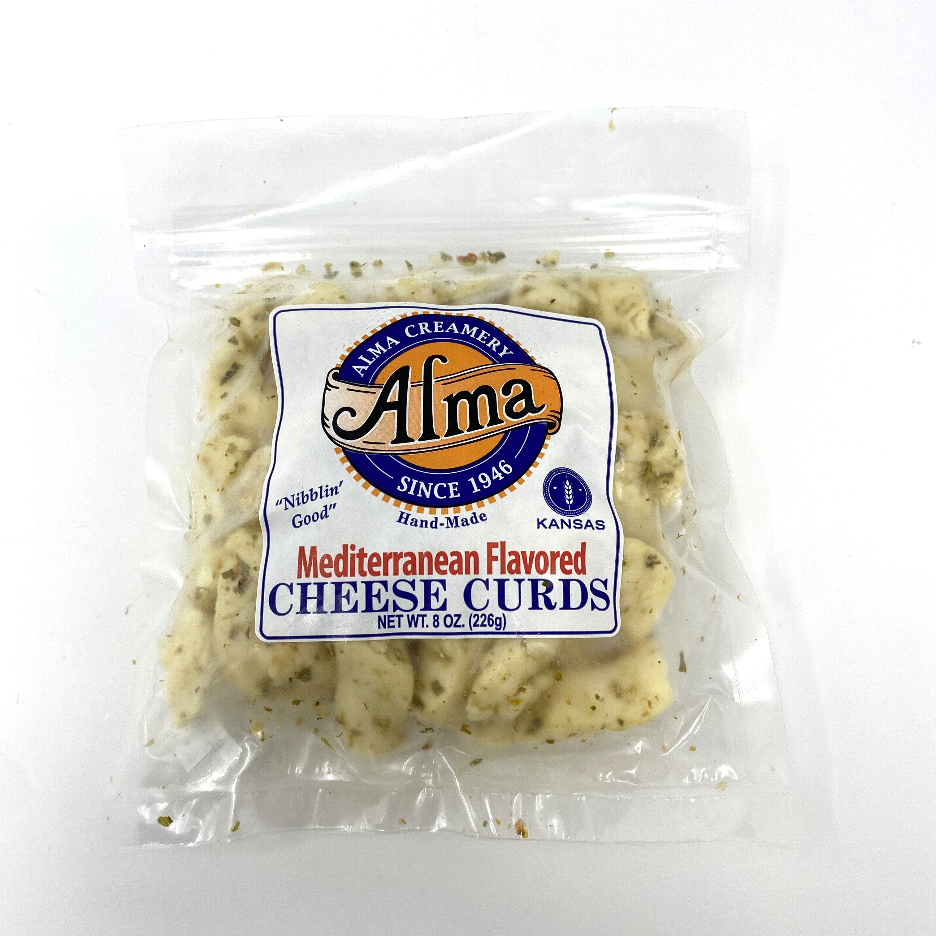 Mediterranean Cheese Curds - 8 oz. - Alma Creamery